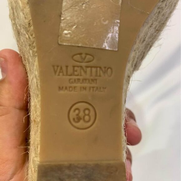 VALENTINO espadrille mules. Cream in colour. Size 38 (7.5). Excellent co… - Picture 6 of 10